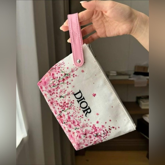 None Handbags - Floral Cosmetic Case